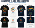 ABA Connect. Support. Empower. Shirt – Autism Awareness Tee | BCBA, RBT, ABA Therapist, Teacher & Special Education Shirt