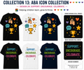 Support. Encourage. Celebrate. ABA Shirt – Autism Awareness Therapy Tee | BCBA, RBT, ABA Therapist, Special Education Teacher Gift