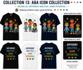 Different Abilities, Same Potential ABA Shirt – Autism Acceptance Therapy Tee | BCBA, RBT, Special Education Teacher Gift