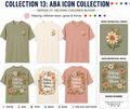 Helping Children Bloom ABA Shirt – Autism Awareness Floral Therapy Tee | BCBA, RBT, ABA Therapist, Special Education Teacher Gift