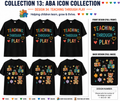Teaching Through Play ABA Shirt – Autism Awareness Therapist Tee | BCBA, RBT, Special Education Teacher Gift