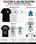 Strong Roots, Bright Futures ABA Shirt – BCBA, RBT & Autism Therapist Tee | Special Education Teacher Gift