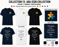 ABA Icon Collection – Minimal Professional Autism Awareness Shirt | BCBA, RBT, ABA Therapist, Teacher & Special Education Tee