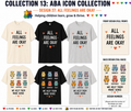 ABA All Feelings Are Okay Shirt – Social Emotional Learning Autism Awareness Tee | BCBA, RBT, ABA Therapist, Teacher & Special Education Shirt