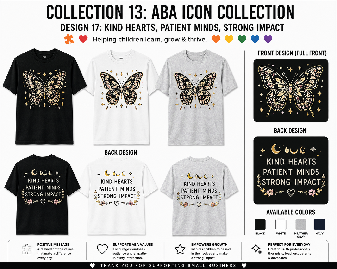 Butterfly Autism Awareness Tee | BCBA, RBT, ABA Therapist, Teacher & Special Education Shirt
