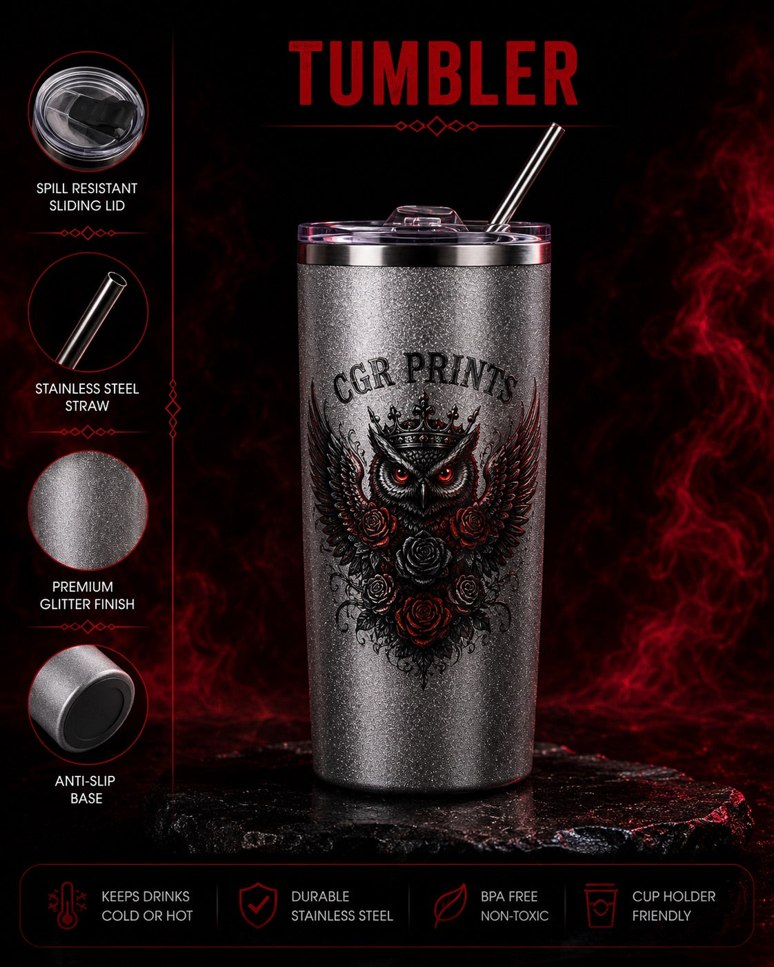 Personalized 20 oz tumblers